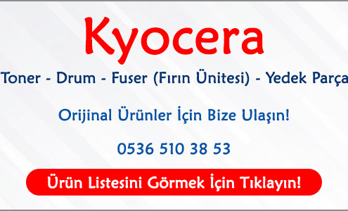 kyocera toner, kyocera drum, kyocera fuser,