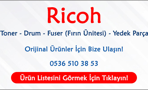 ricoh toner, ricoh fuser, ricoh drum,